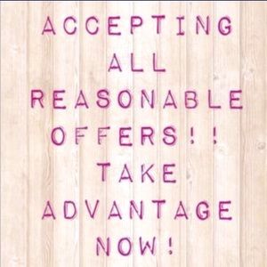 Name your price Be reasonable I will accept